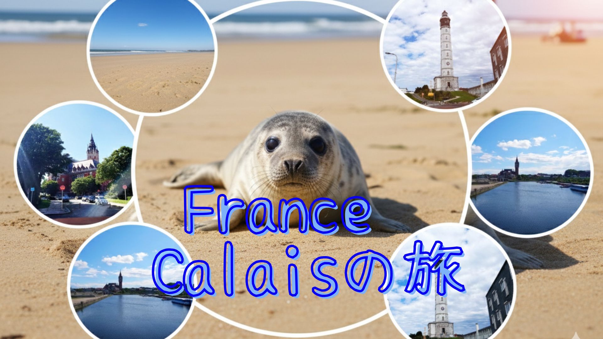 【フランス】お城みたいな街並みに、野生のアザラシ！？港町カレーで見つけた癒やしの風景